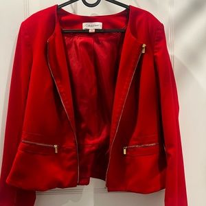 Red Calvin Klein Blazer